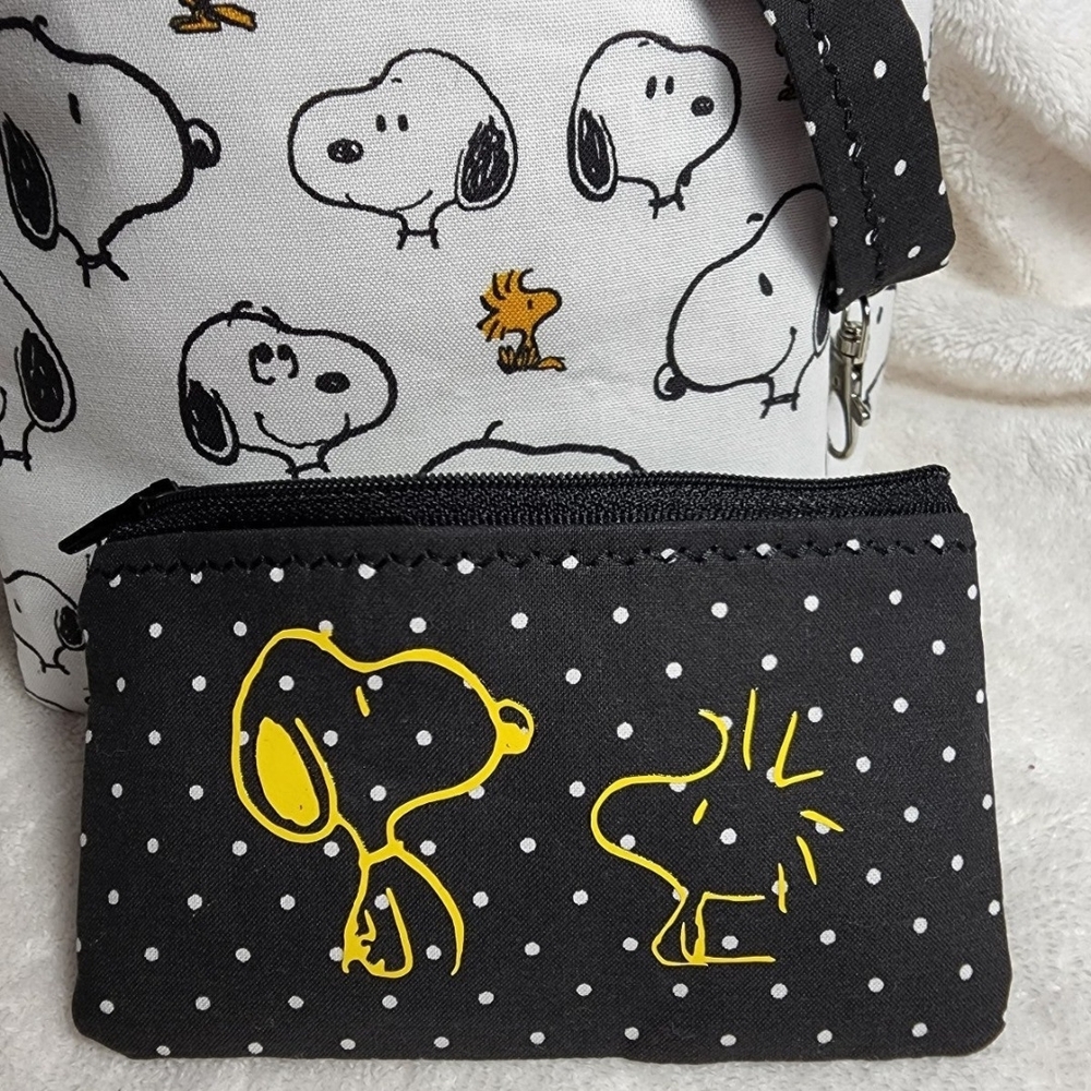 Snoopy Black and White Cosmetic Bag Set Of 3